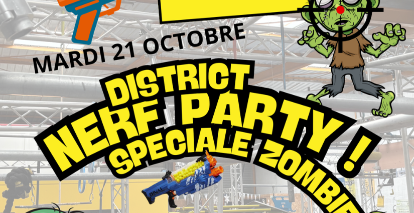 NERF PARTY - Vacances de la Toussaint chez District44 à Nantes 