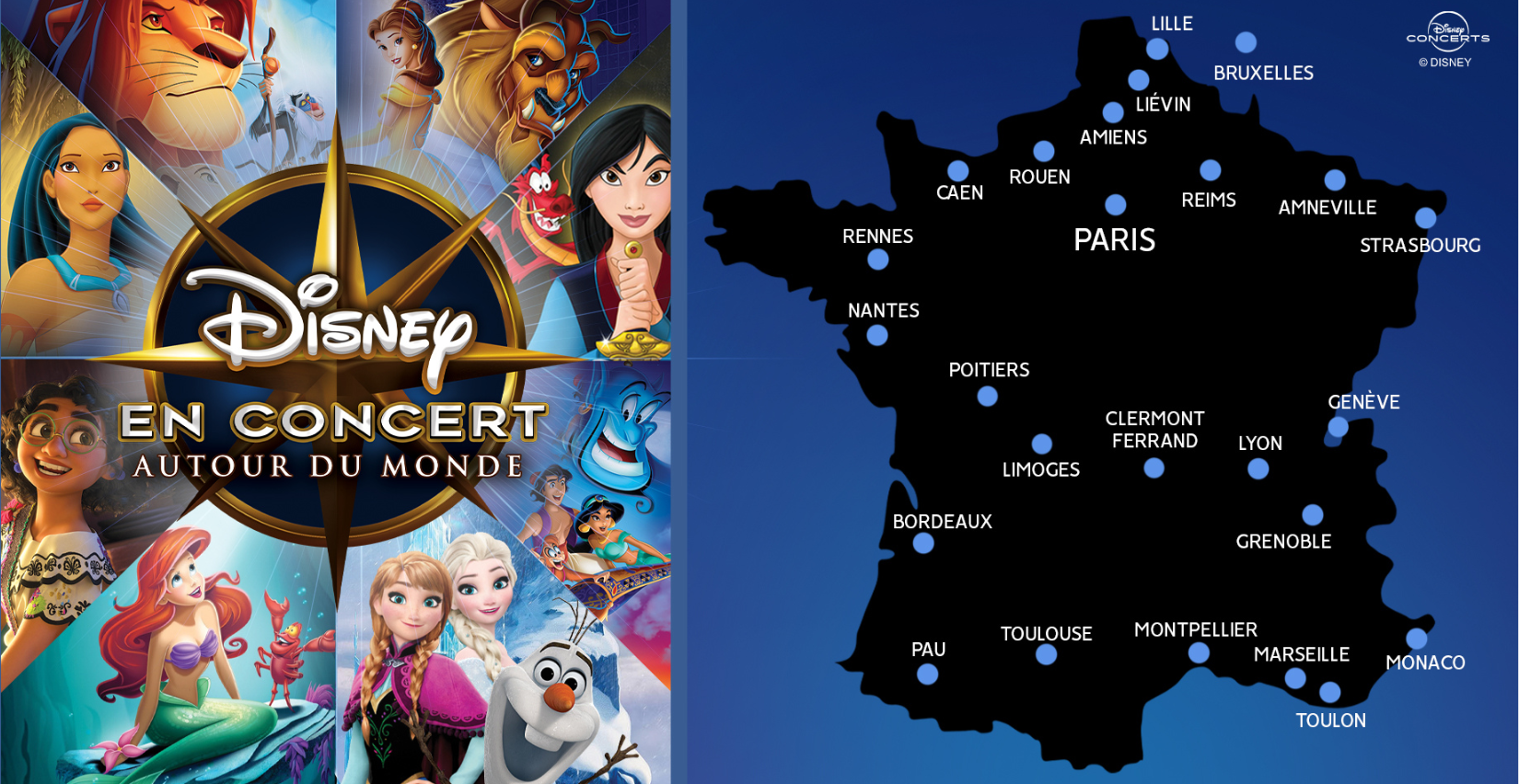 Spectacle Disney en Concert "Autour du monde" au Zénith de Nantes