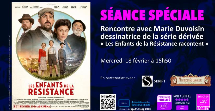 Séance spéciale du film : "Les enfants de la Résistance" au UGC Ciné Cité Atlantis de St Herblain