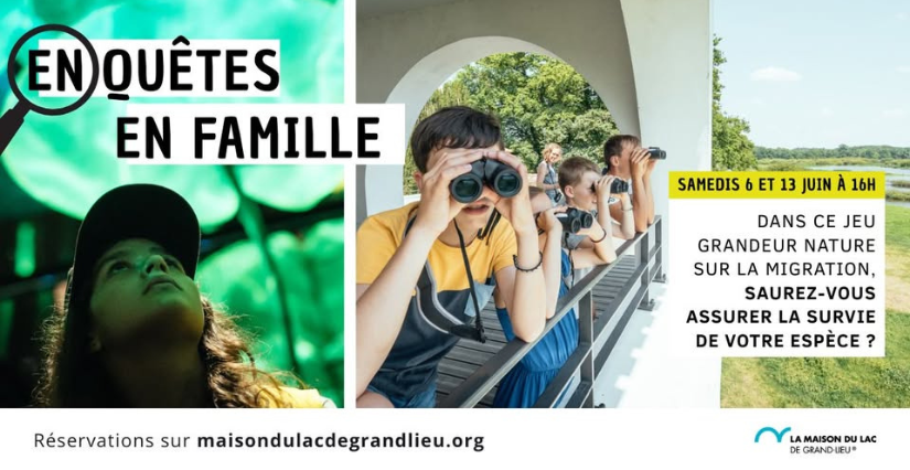 Enquêtes en famille à la Maison du Lac de Grand Lieu 