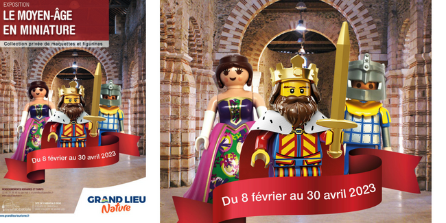 « Le Moyen-Âge en miniature », exposition Lego, Playmobils et figurines à découvrir en famille au site de l'Abbatiale - Déas kidklik 44