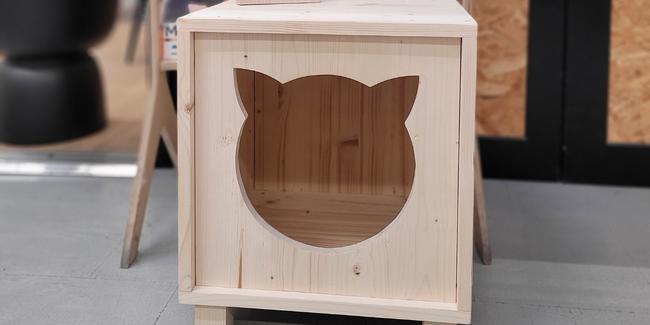 Ateliers de bricolage enfant : fabriquer un jeu en bois "la cabane à chats" au Leroy Merlin à Rezé