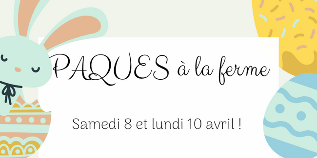 Pâques à la ferme : chasse aux oeufs à la petite ferme d'Heïdi