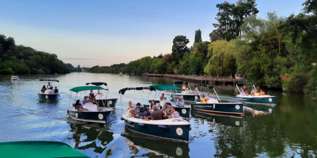 Concert sur l'eau en bateau électrique avec le Ruban Vert