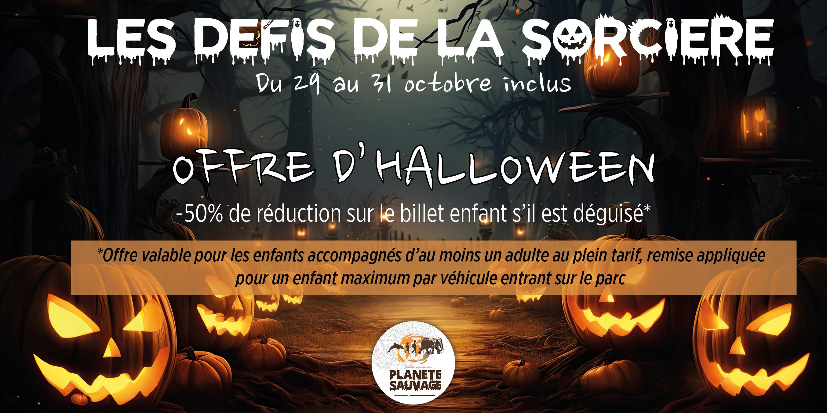 Halloween : Les défis de la sorcière - En famille à Planète Sauvage 