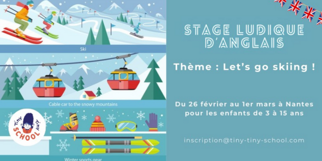 Stage d'anglais des vacances d'hiver avec Tiny Tiny School