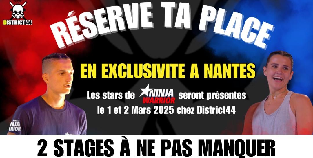 Stage Ninja Warrior Chez District44 à Nantes 