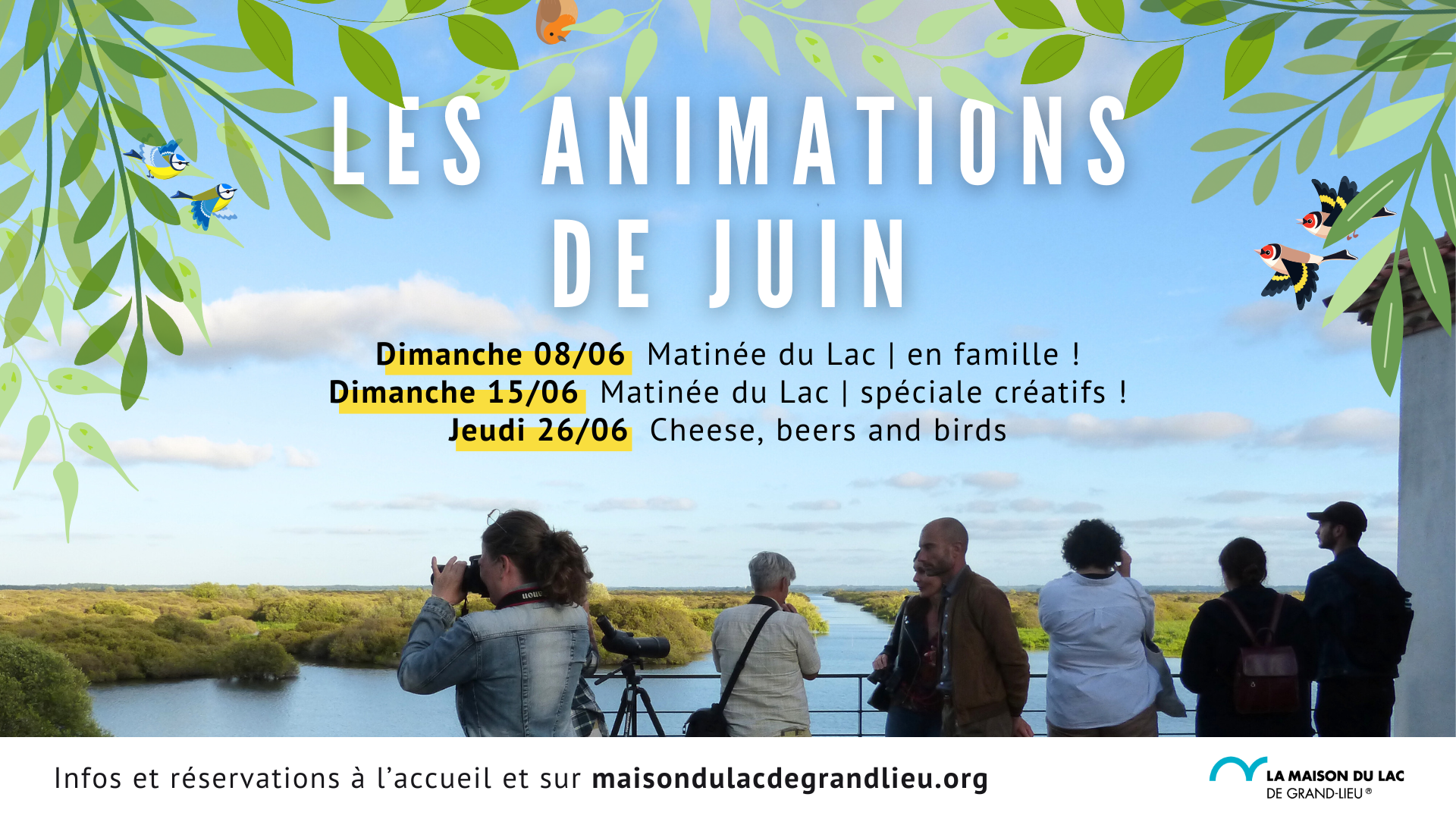 "Matinée du lac en famille" : visite avec des 6-10 ans, à la Maison du Lac de Grand-Lieu.