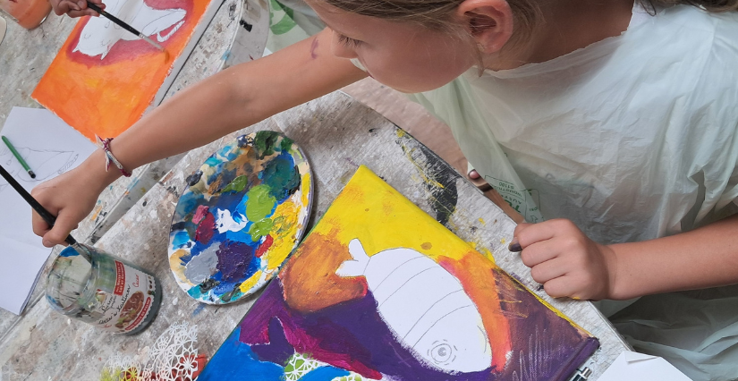 Stages d'Arts Plastiques pour enfants de 6 à 13 ans avec Géraldine Calaci au Pouliguen
