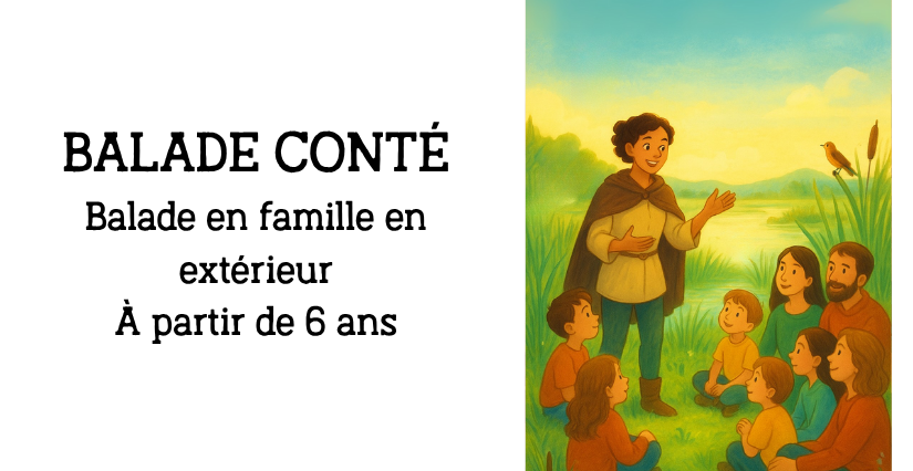 Balade contée en famille à Terre d'Estuaire, Cordemais