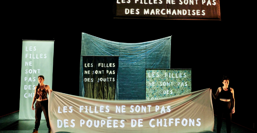 "Les filles ne sont pas des poupées de chiffon", théâtre en famille au Quatrain (Haute-Goulaine)