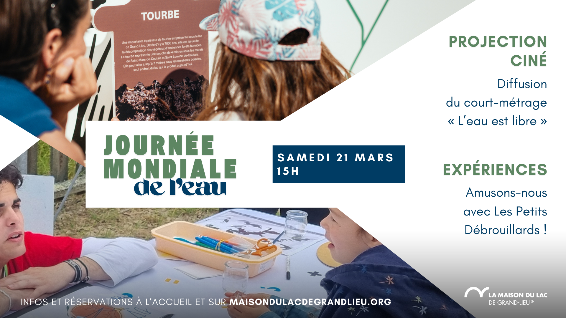 Animation famille pour la Journée mondiale de l’eau à la Maison du Lac de Grand-Lieu