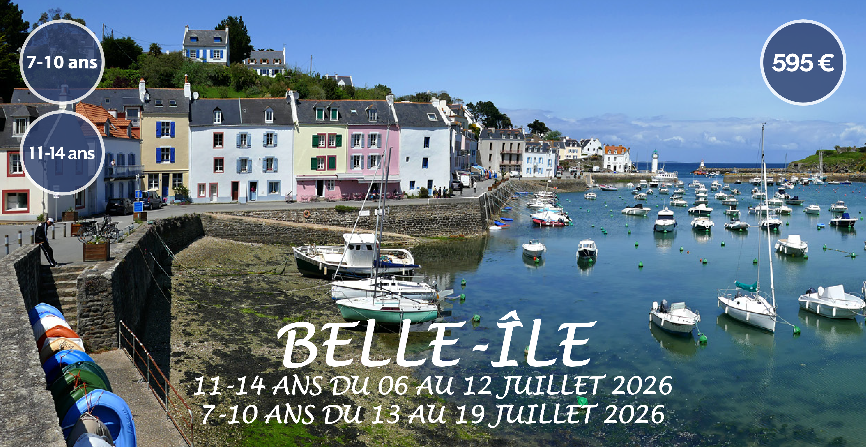 Colonie de vacances pour les enfants de 7 à 14 ans sur Belle-Île, avec Corto Loisirs