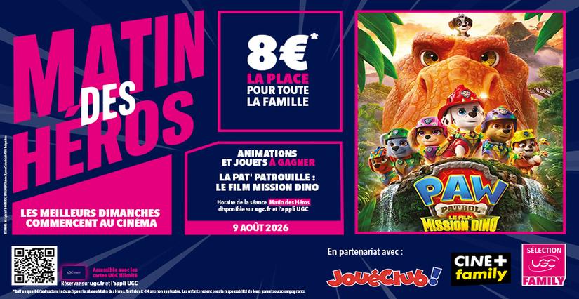 CINEMA "Le MATIN DES HEROS" en famille à l'UGC CINE CITE ATLANTIS