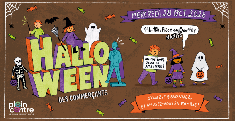 Halloween : des animations et ateliers créatifs pour les enfants - Place du Bouffay à Nantes 