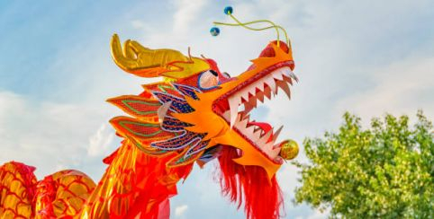 Nouvel an chinois : défilé d'un dragon dans les rues de Rezé kidklik 44 nantes